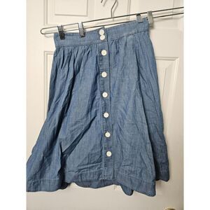 Talbots Petite Size 4 Blue Skirt